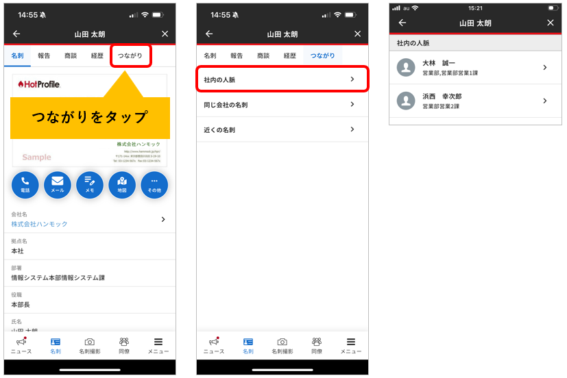 つながり・組織ツリー